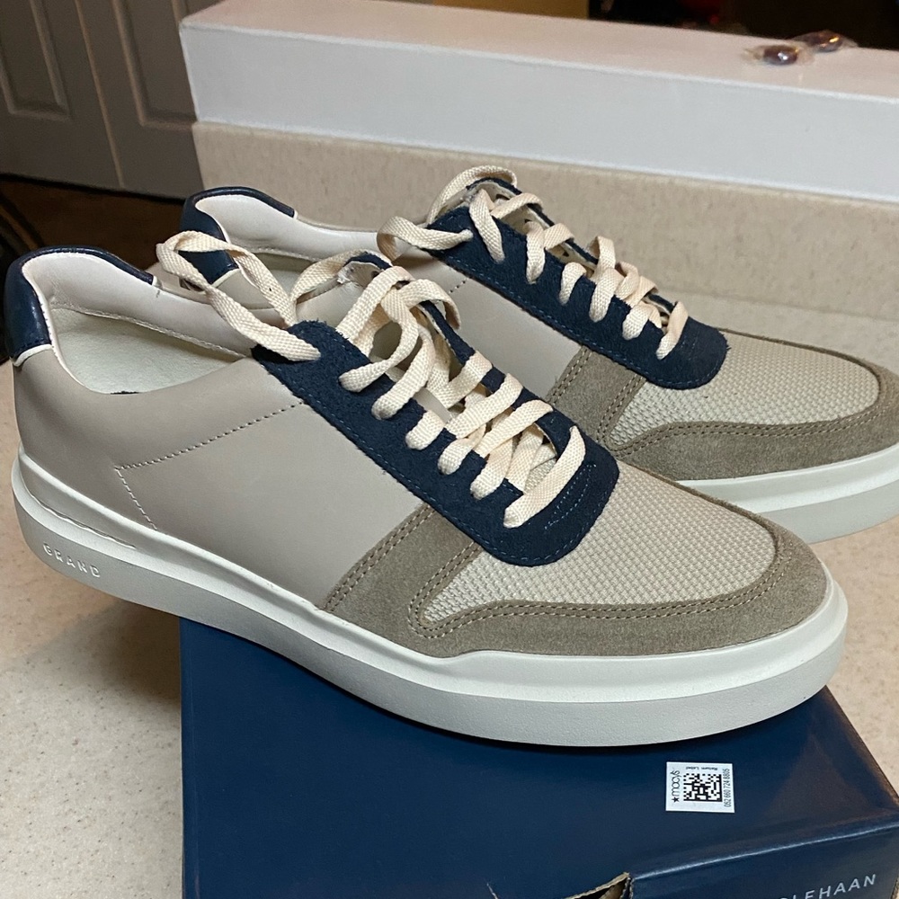 New Cole Haan Men Leather Sneakers 7.5